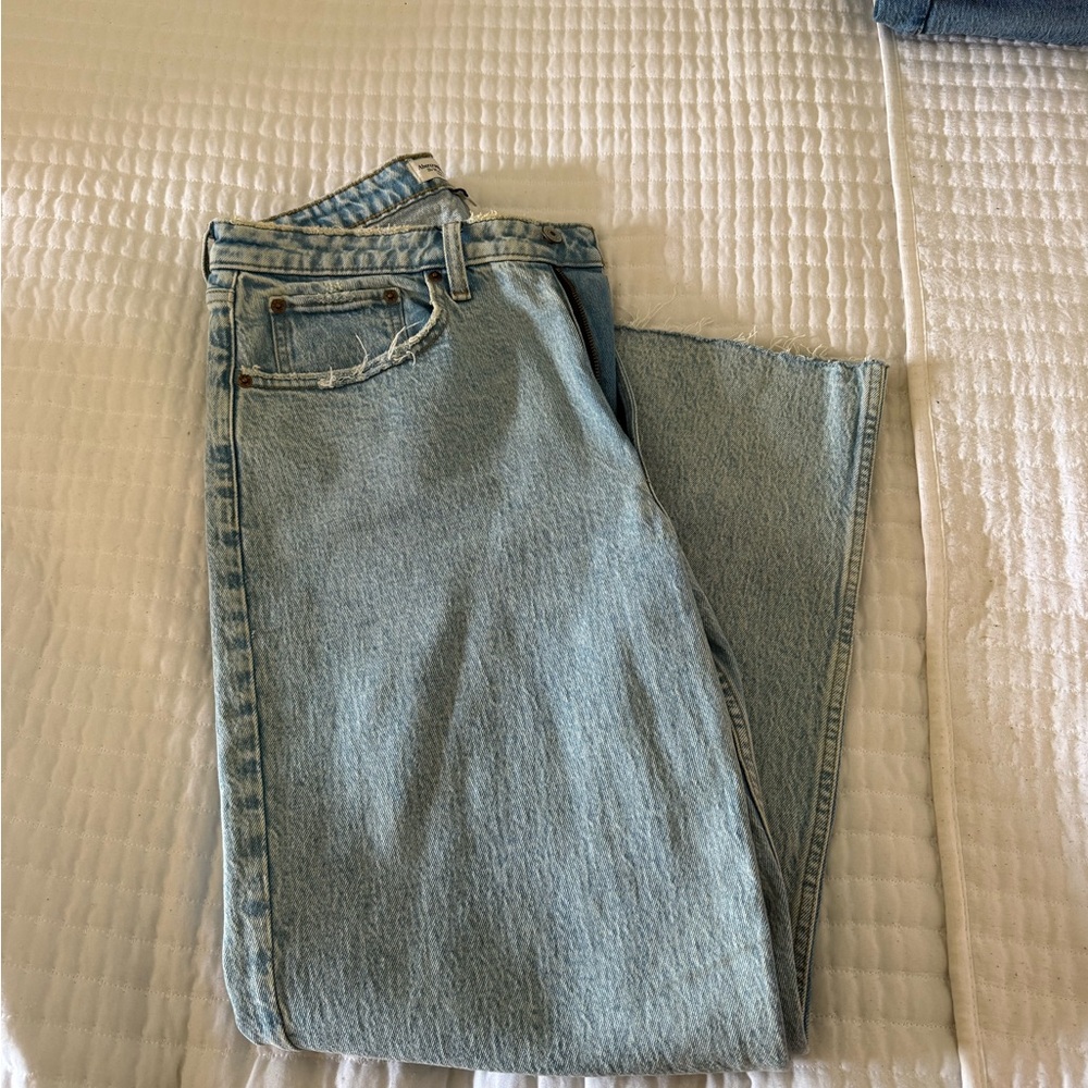 Abercrombie & Fitch Light Blue Straight Leg Jeans